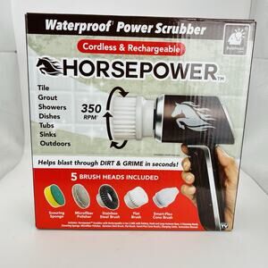 Ruby Horsepower Cordless & Rechargeable Waterproof Power Scrubber. Tested. Works